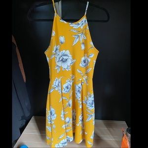 Yellow floral dress